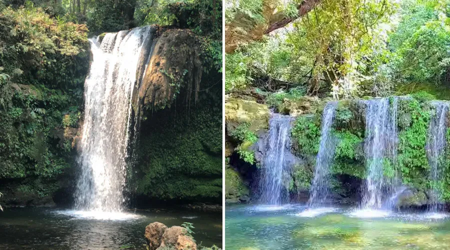 Corbett Waterfall and Barati Rau Jharna waterfalls in the forest